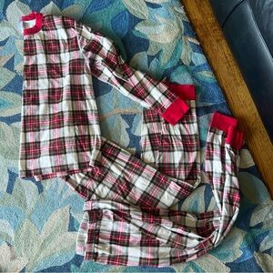 Hannah Andersson Plaid adult Christmas Pajama set size large